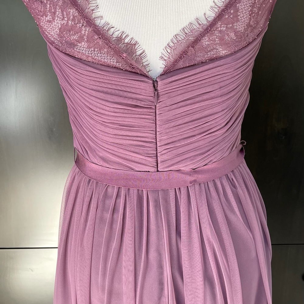 BHLDN Bridesmaid Nouvelle Fleur dress in purple. - Picture 4 of 6